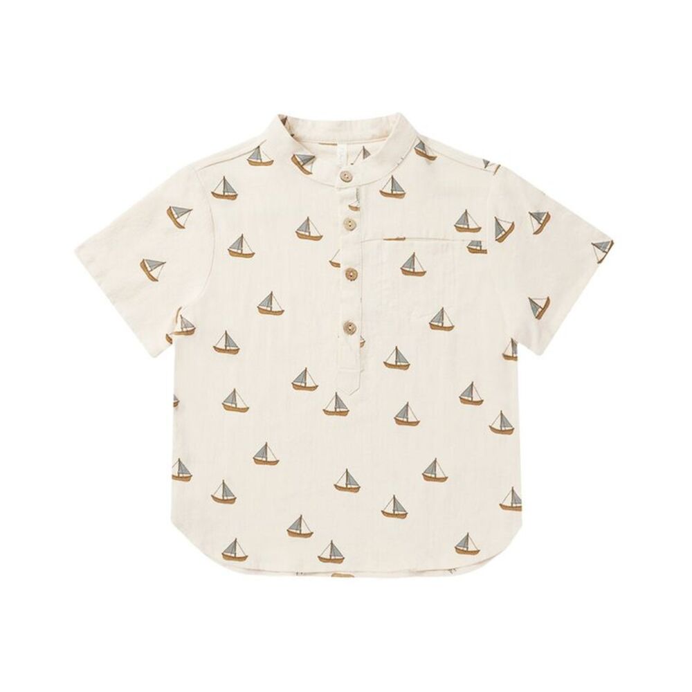 Rylee & Cru Girls Rylee + Cru Collective Mason Linen-Blend Shirt